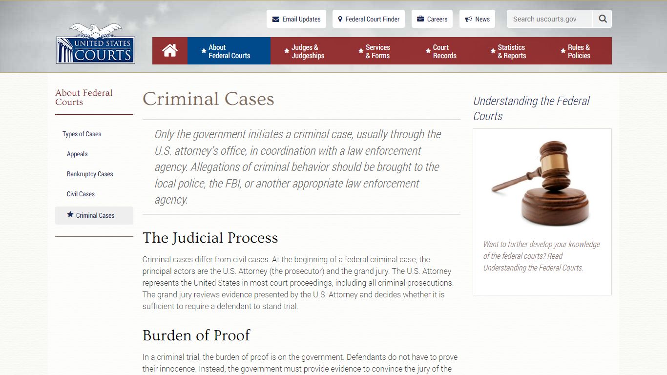 Criminal Cases | United States Courts